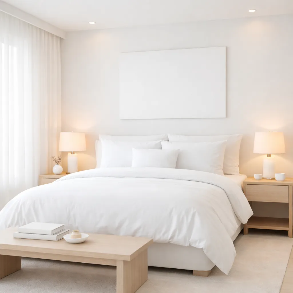 All White Minimal Bedroom Minimal Bedroom Decor