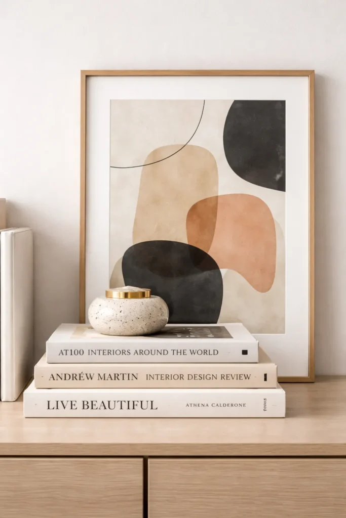 Book Frame Display Floating Shelves Decor