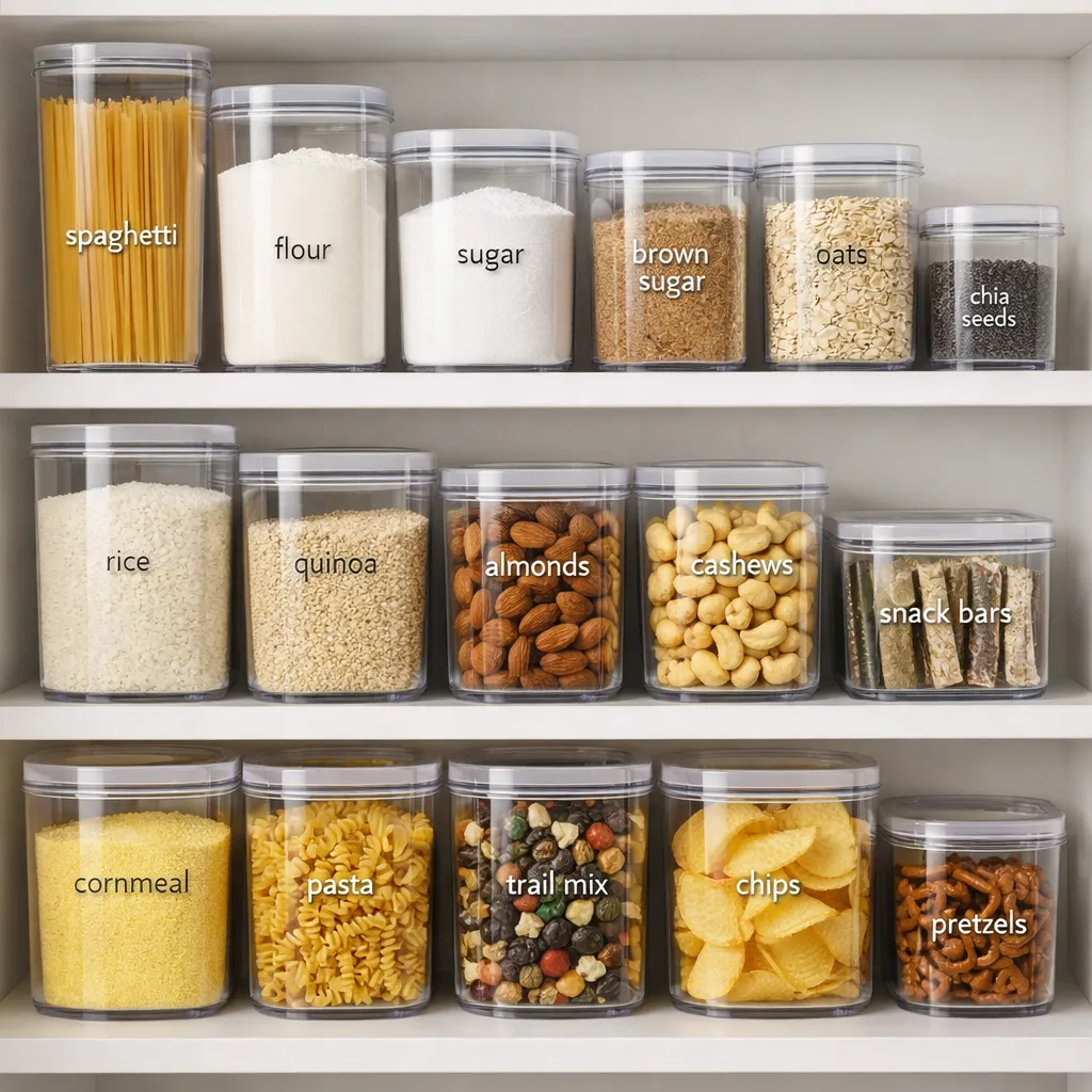 Clear Container Pantry Pantry Organization Ideas