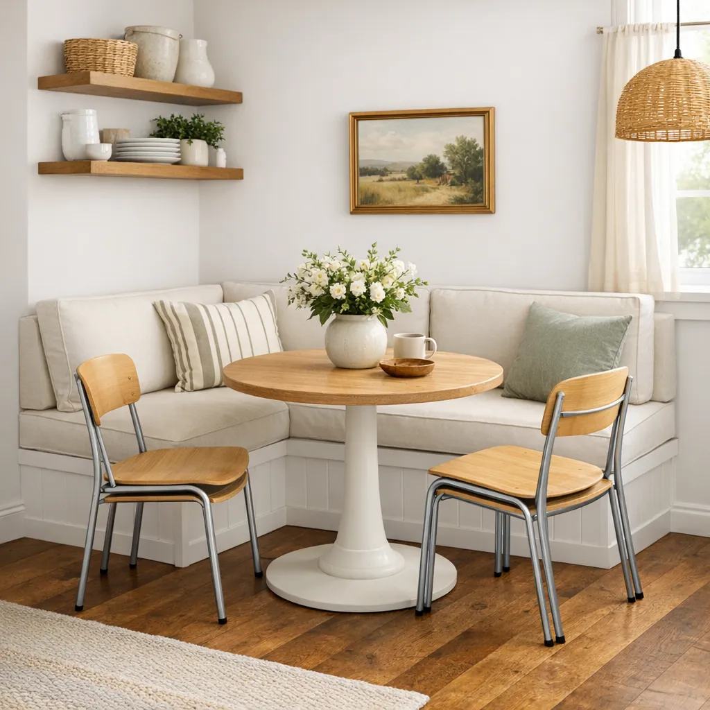 Corner Dining Nook Small Space Furniture Ideas
