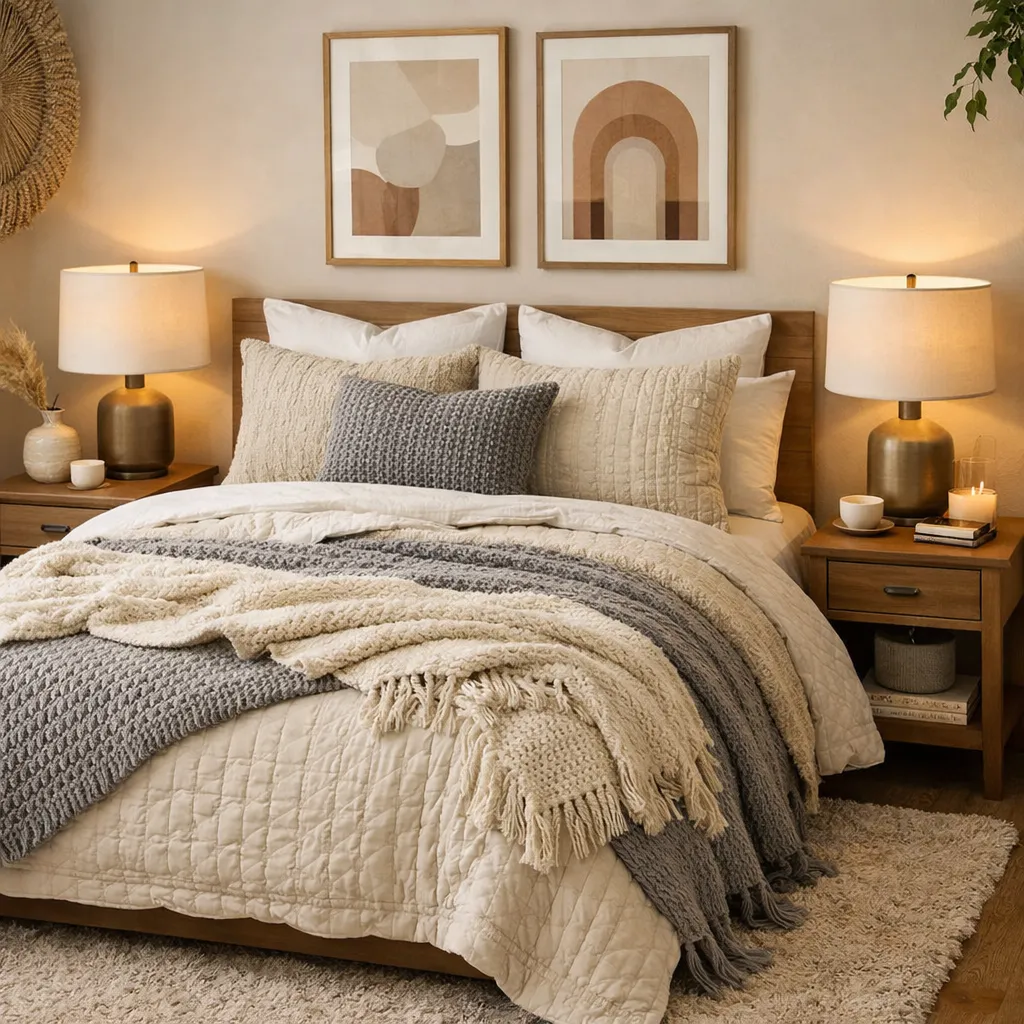 Cozy Layered Bedroom Affordable Home Decor Finds