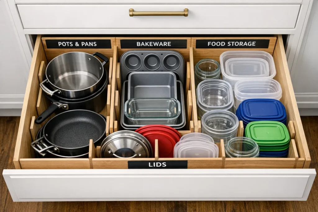 Drawer Focused Layout Desk Organization Ideas