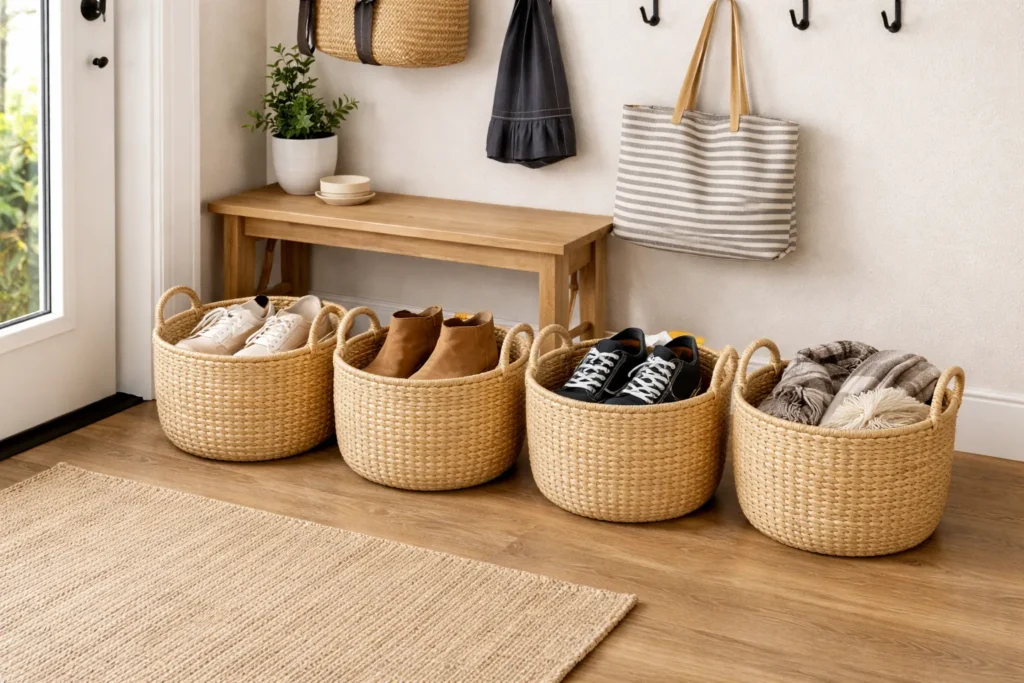 Entryway Catch All Baskets Storage Baskets Aesthetic