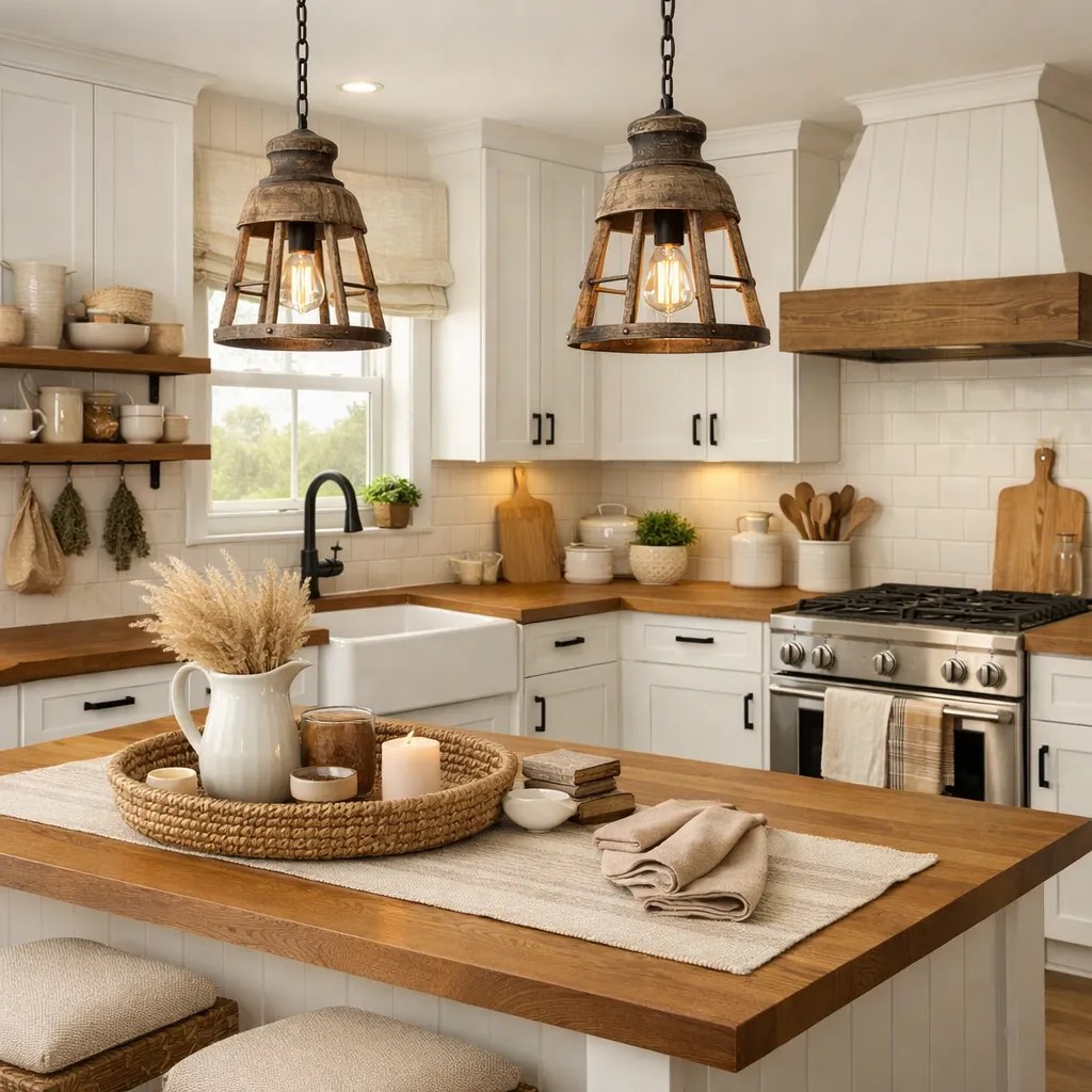 Farmhouse Neutral Kitchen Neutral Home Decor Ideas