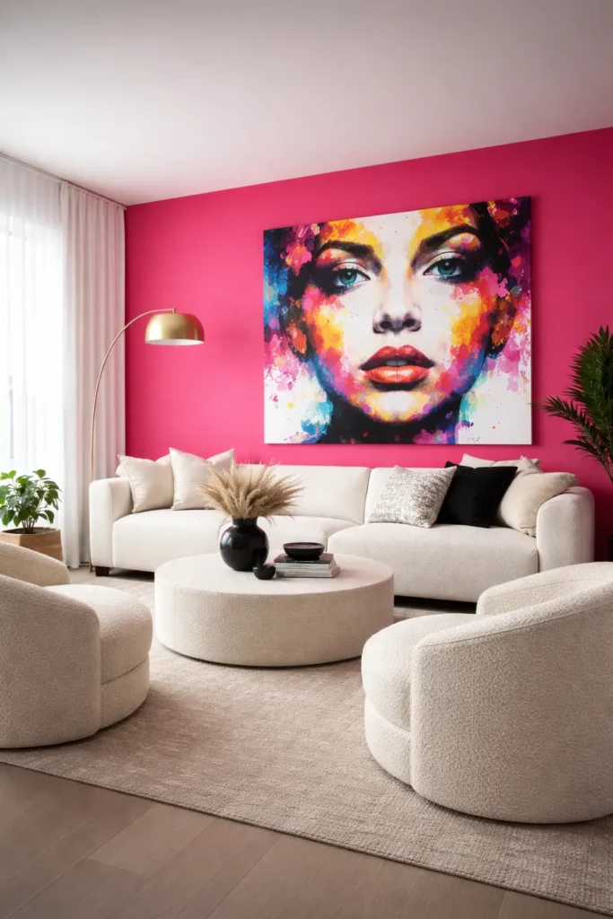 Hot Pink Statement Roompink Room Decor Aesthetic