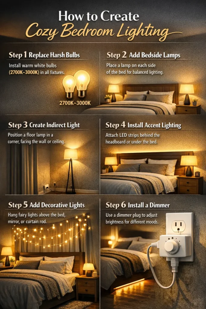 How To Create Cozy Bedroom Lighting Cozy Bedroom Lighting