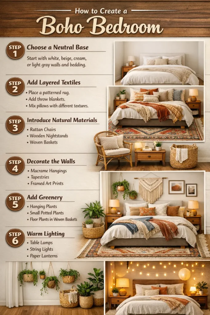 How To Create A Boho Bedroom Boho Bedroom Decor