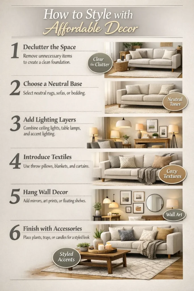 How To Style With Affordable Decor Affordable Home Decor Finds
