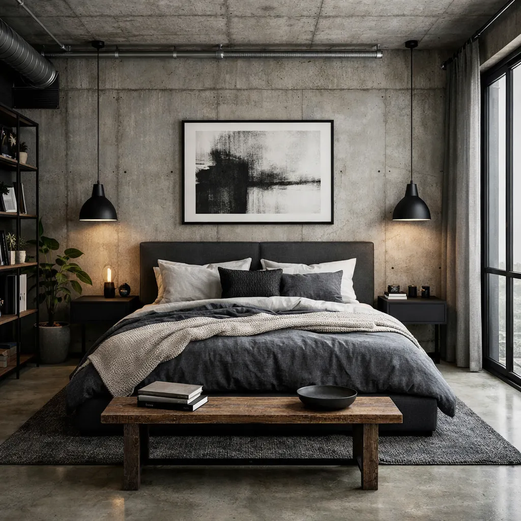 Industrial Minimal Bedroom Minimal Bedroom Decor