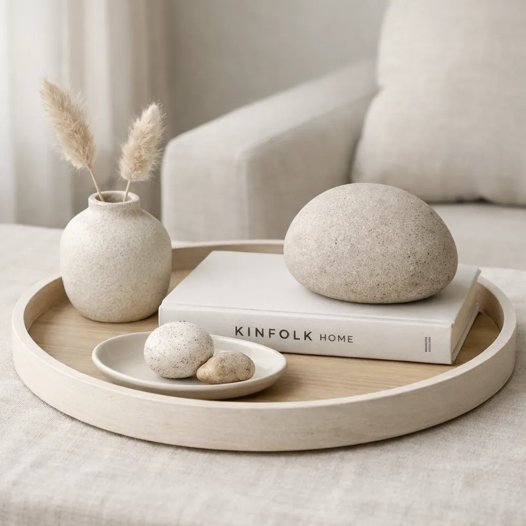 Japandi Calm Layout Coffee Table Decor Ideas