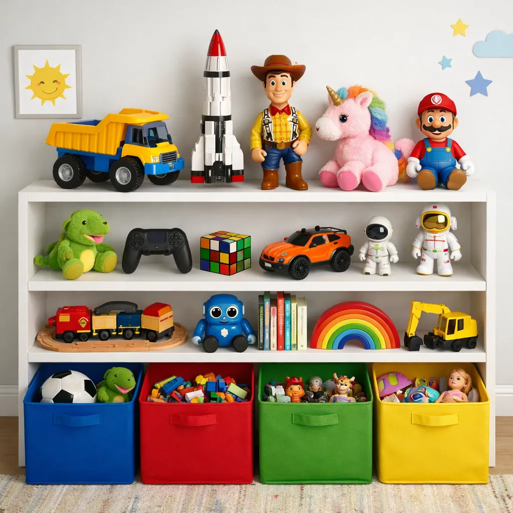 Kids Room Toy Shelf Floating Shelves Decor