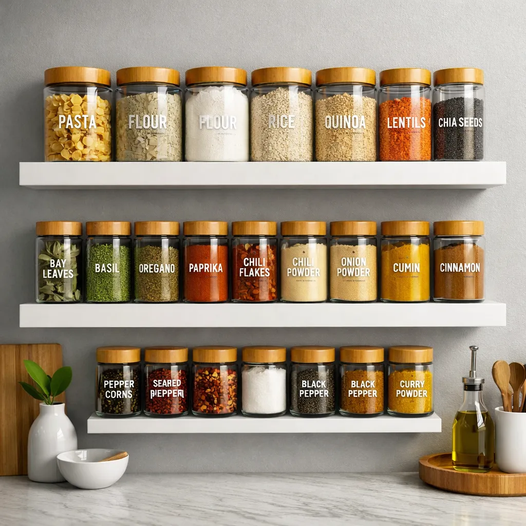 Kitchen Spice Shelf Floating Shelves Decor