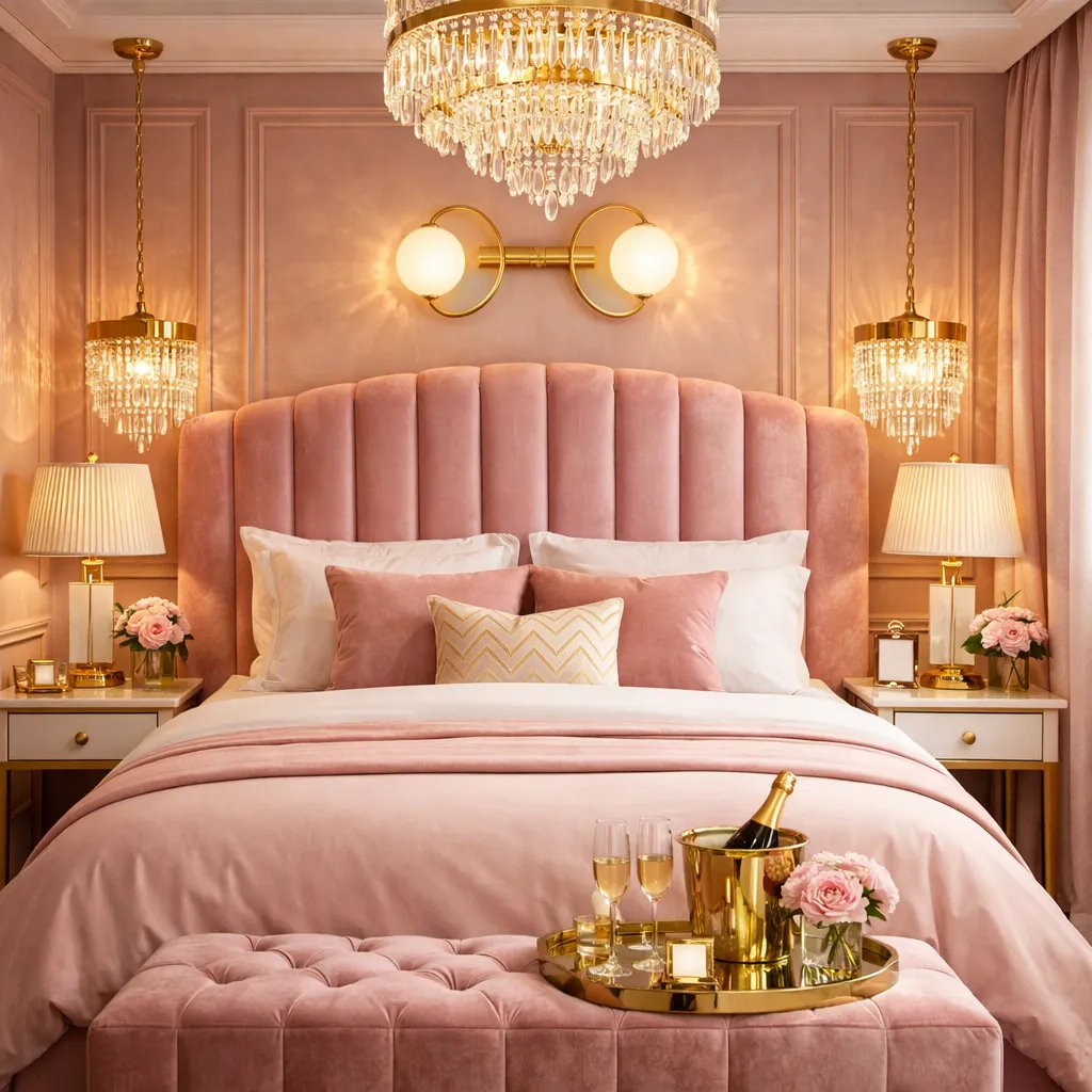 Luxury Pink Hotel Style Pink Room Decor Aesthetic