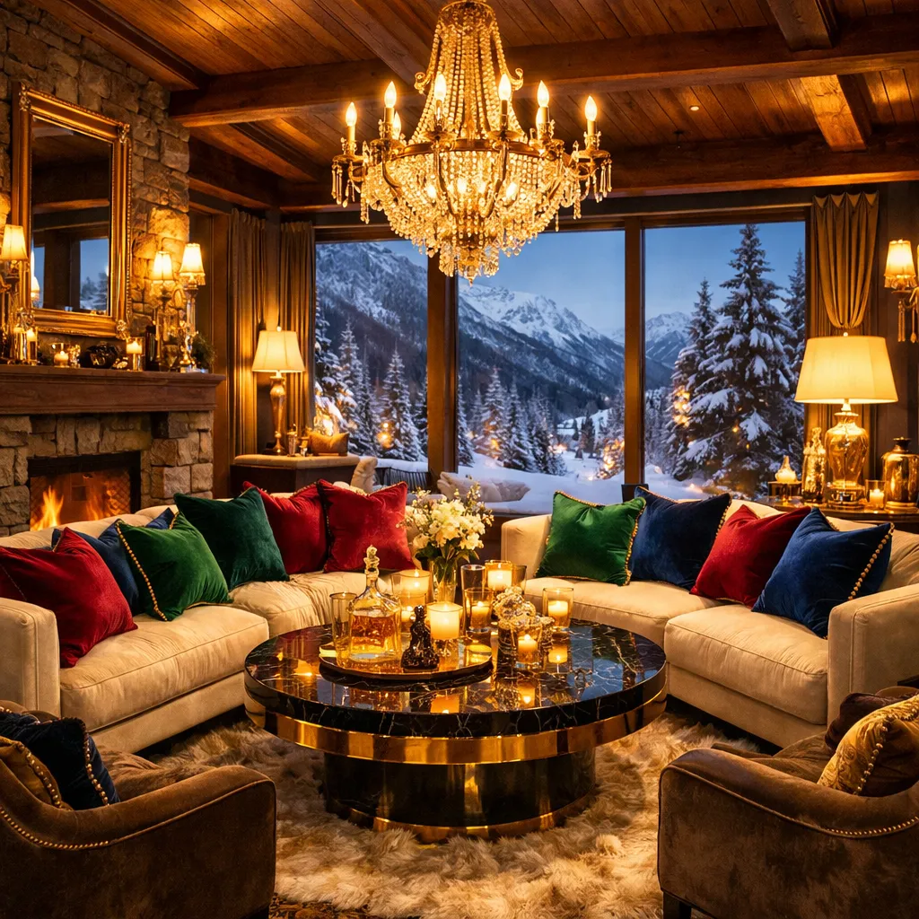 Luxury Winter Lounge Winter Living Room Decor