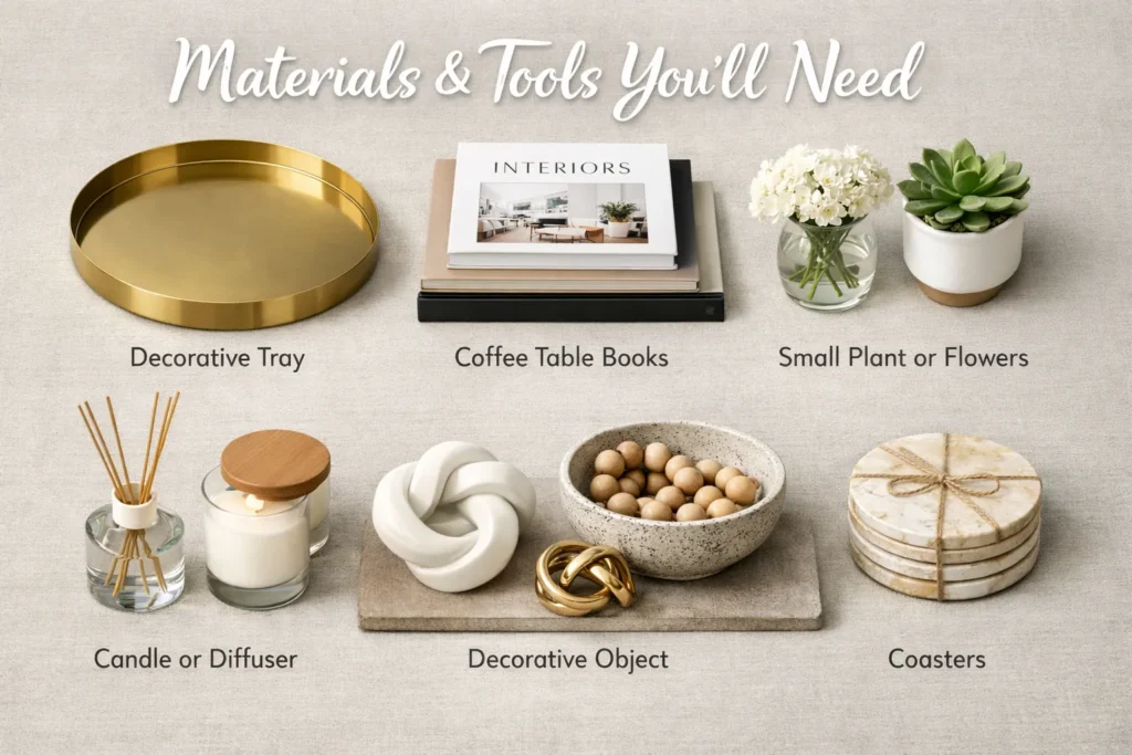 Materials Tools Youll Need Coffee Table Decor Ideas