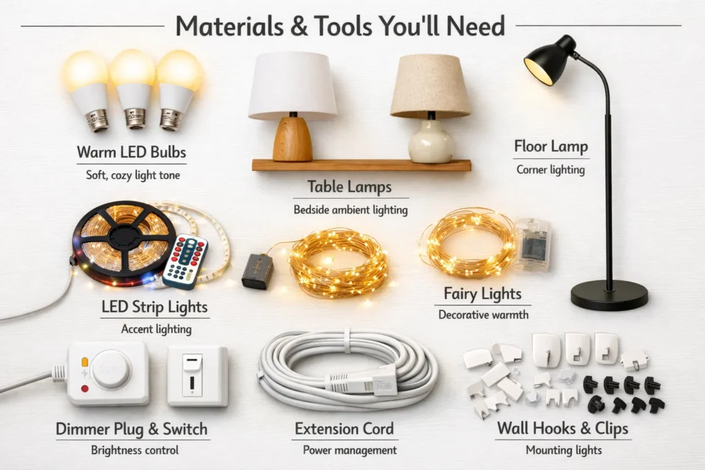 Materials Tools Youll Need Cozy Bedroom Lighting