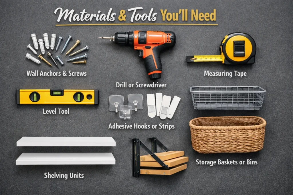 Materials Tools Youll Need Small Bathroom Storage Ideas