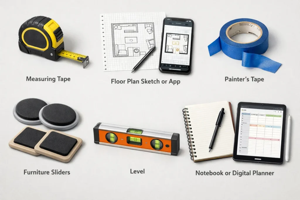 Materials Living Room Layout Ideas