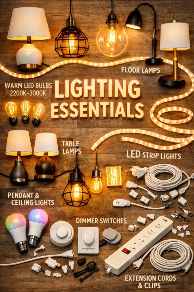 Materials Warm Lighting Ideas For Home