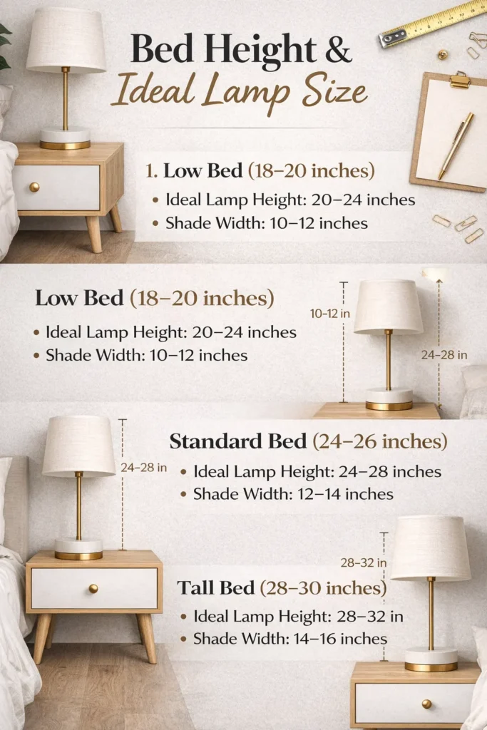 Measurements Bedside Lamp Styling