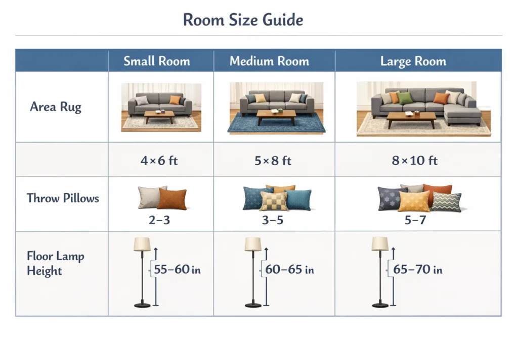 Measurements Cozy Home Decor Ideas