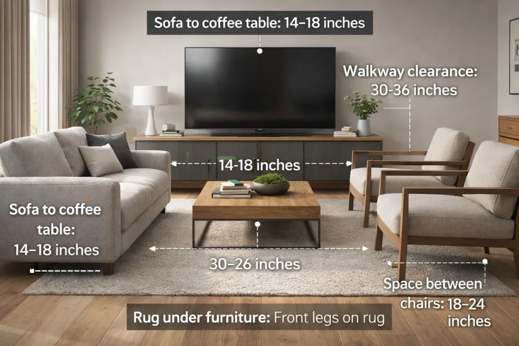 Measurements Living Room Layout Ideas