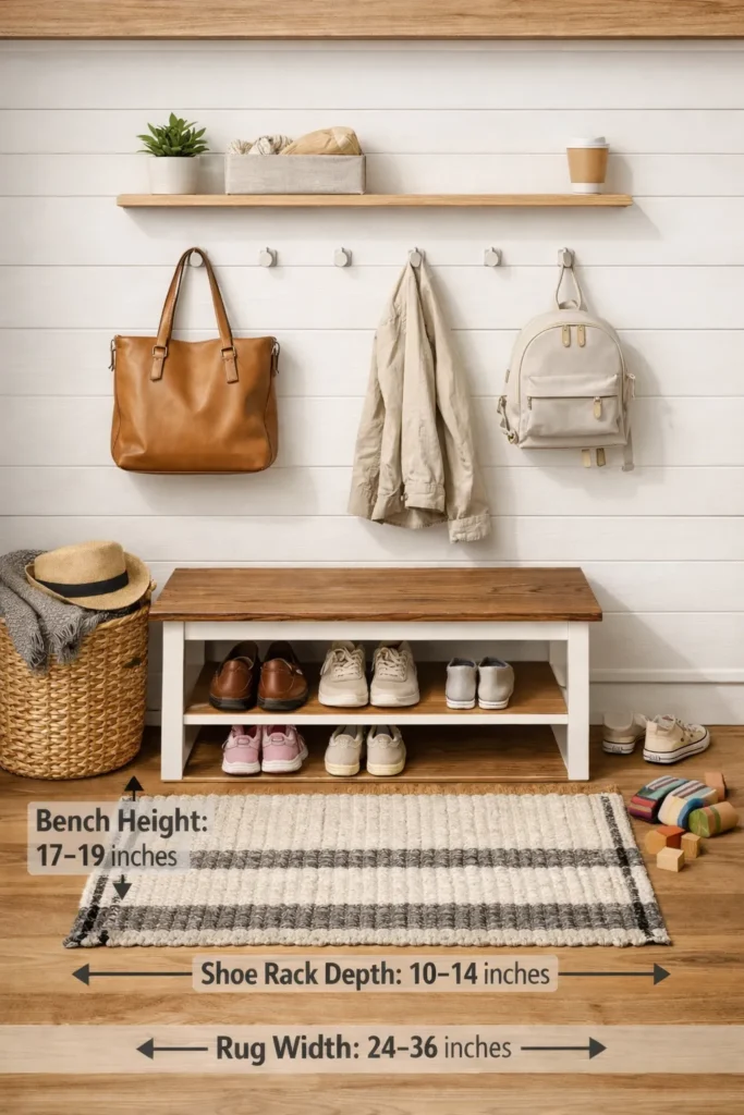 Minimalist Wall Hook Setup Entryway Organization Ideas