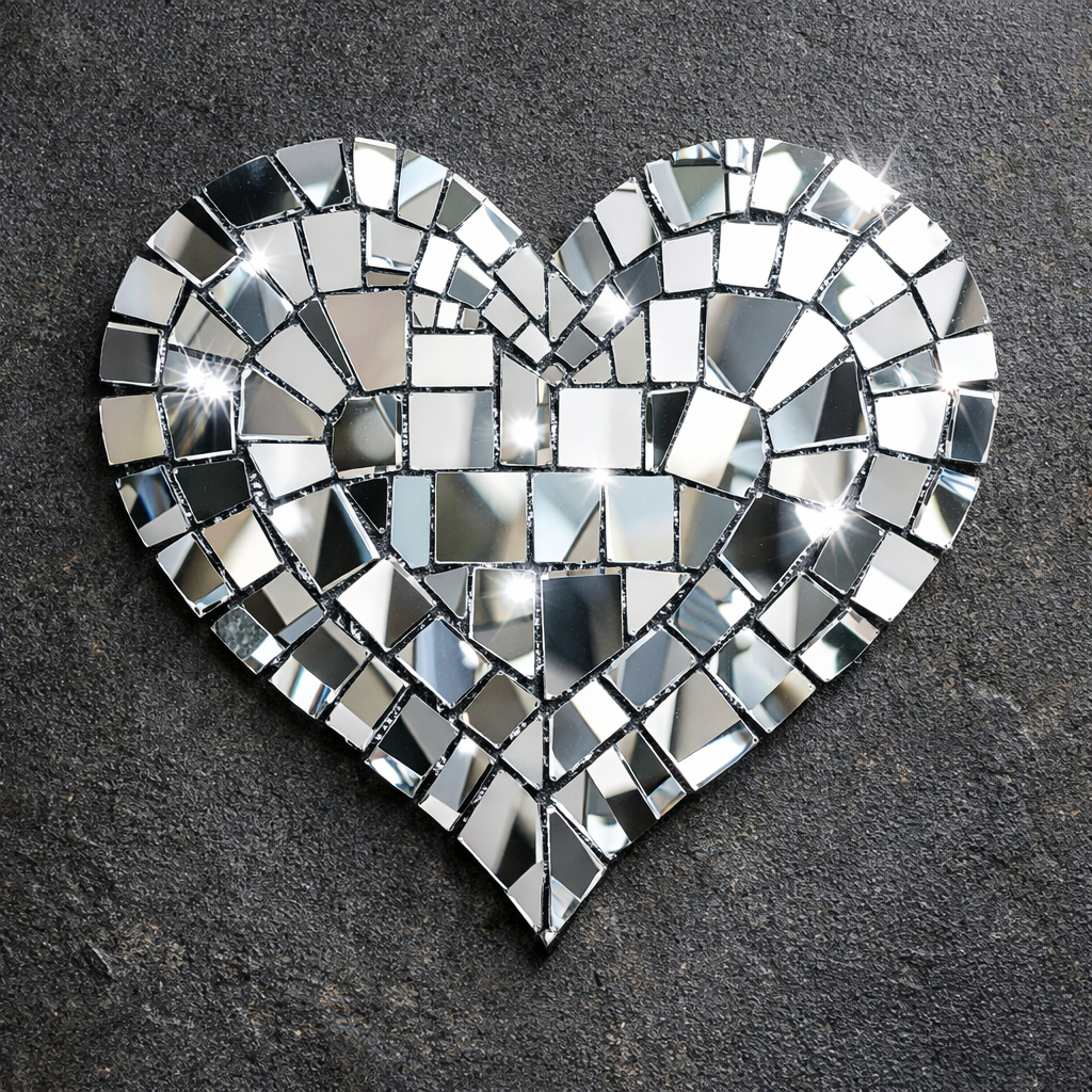  Mirror Heart Design  heart wall decor ideas