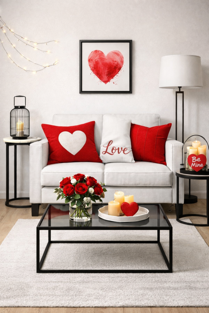 Modern Red Accent Look