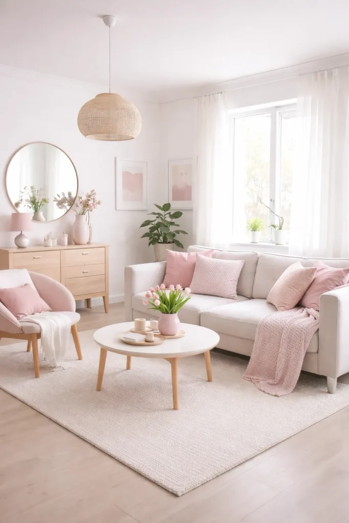 Pink Scandinavian Style Pink Room Decor Aesthetic