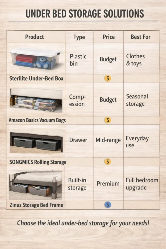 Product Recommendations Under Bed Storage Ideas
