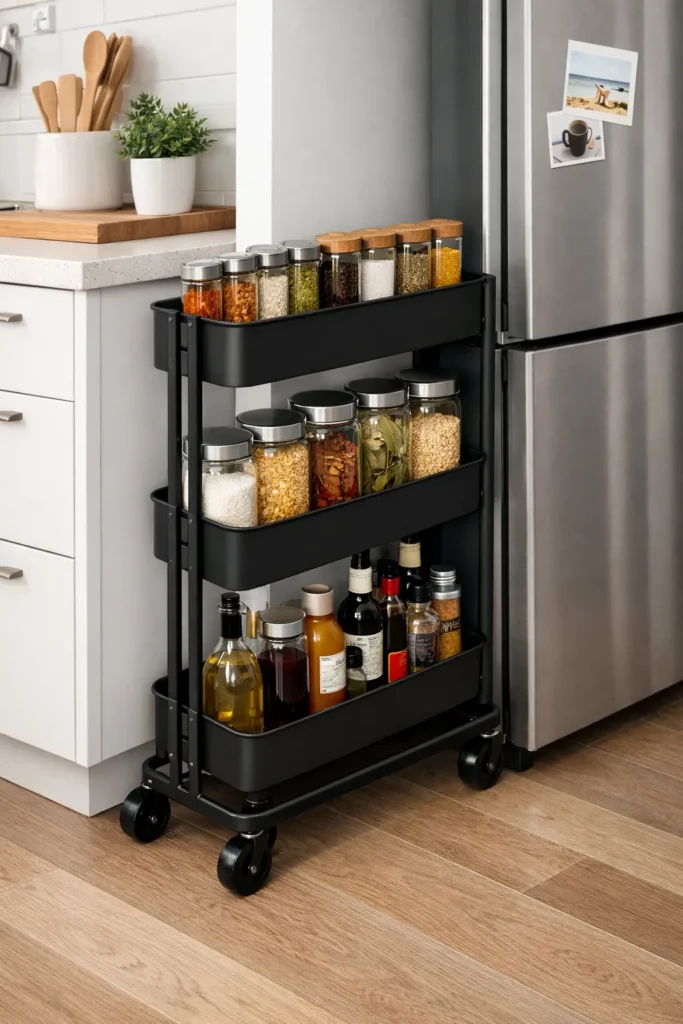 Raskog Rolling Pantry Ikea Storage Hacks