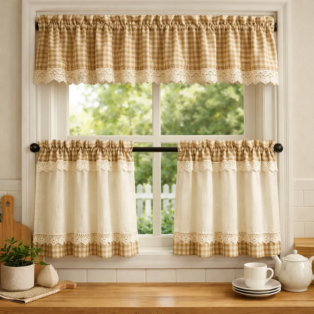 Short Cafe Style Curtainscurtain Ideas For Living Room