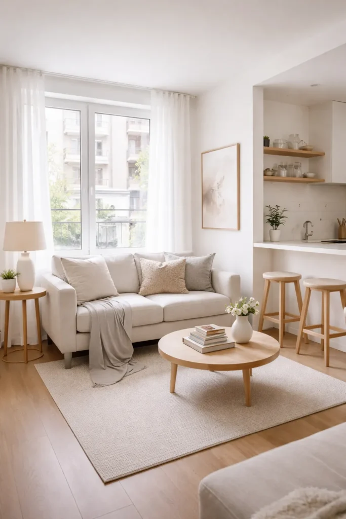 Small Apartment Style Couch Styling Ideas