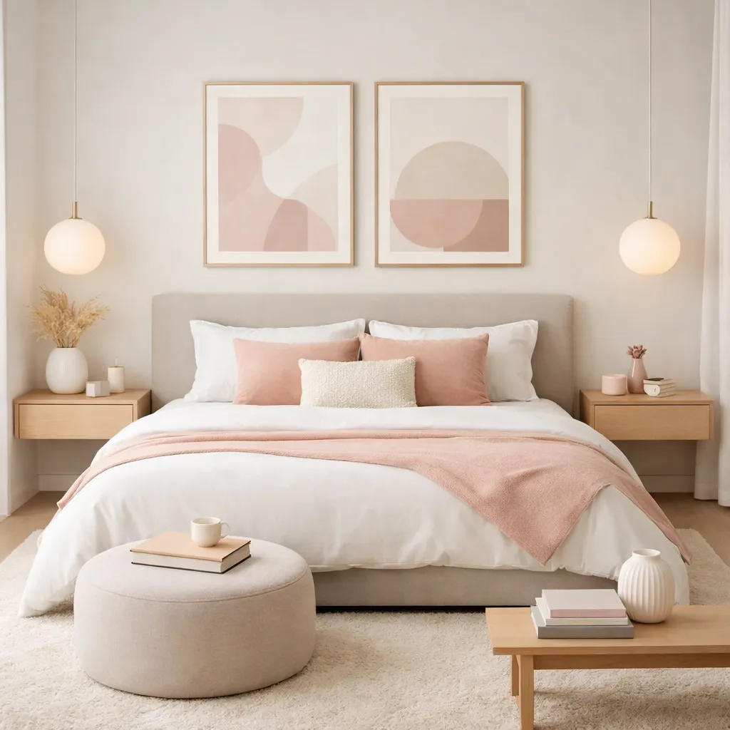 Soft Pastel Minimal Bedroom Minimal Bedroom Decor