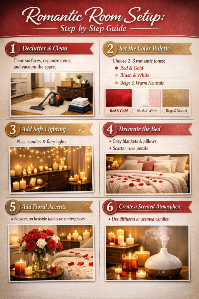 Step-by-Step Guide (How-To)   romantic room decor ideas