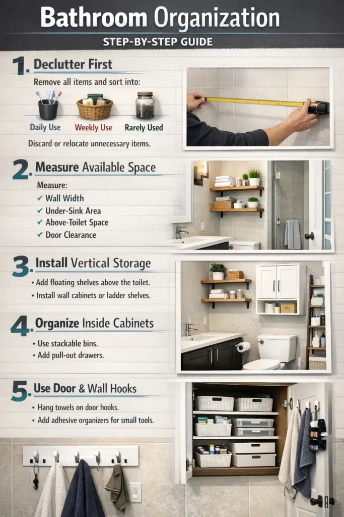 Step By Step Guide How To Small Bathroom Storage Ideas