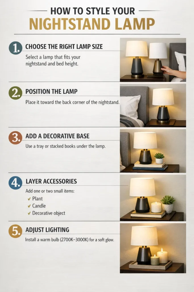 Step By Step Guide Bedside Lamp Styling