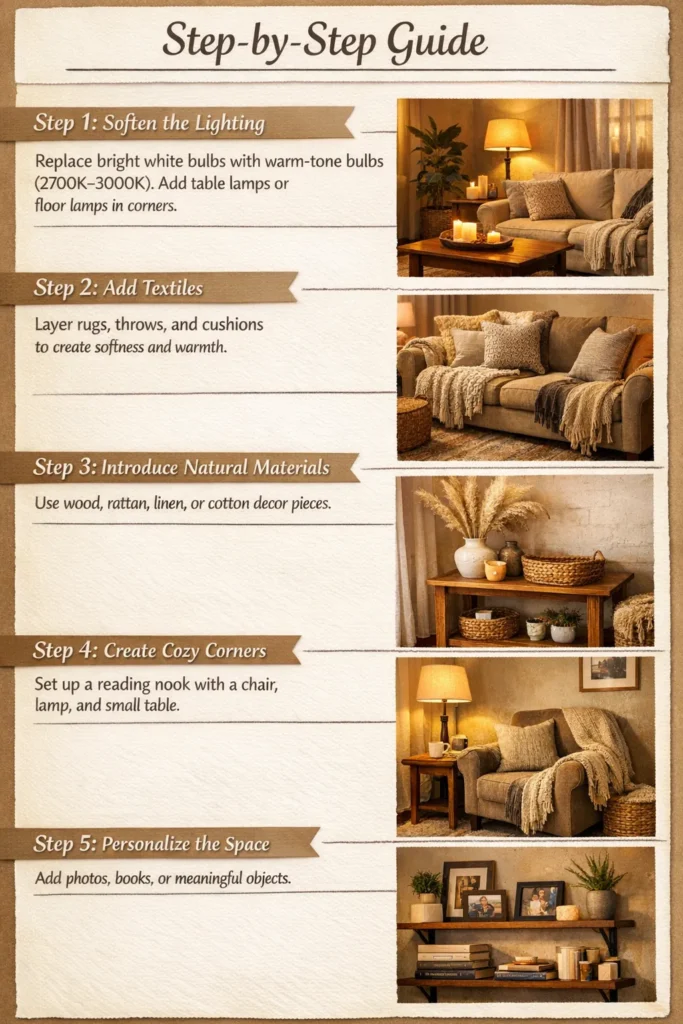 Step By Step Guide Cozy Home Decor Ideas
