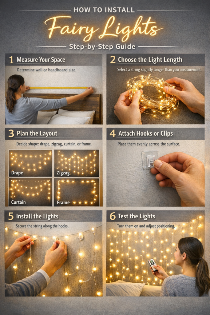 Step-by-Step Guide fairy lights bedroom ideas 