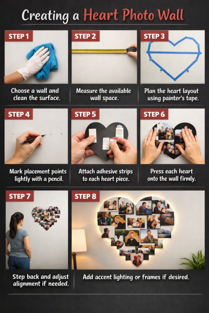 Step-by-Step Guide heart wall decor ideas