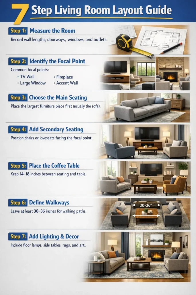 Step By Step Guide Living Room Layout Ideas