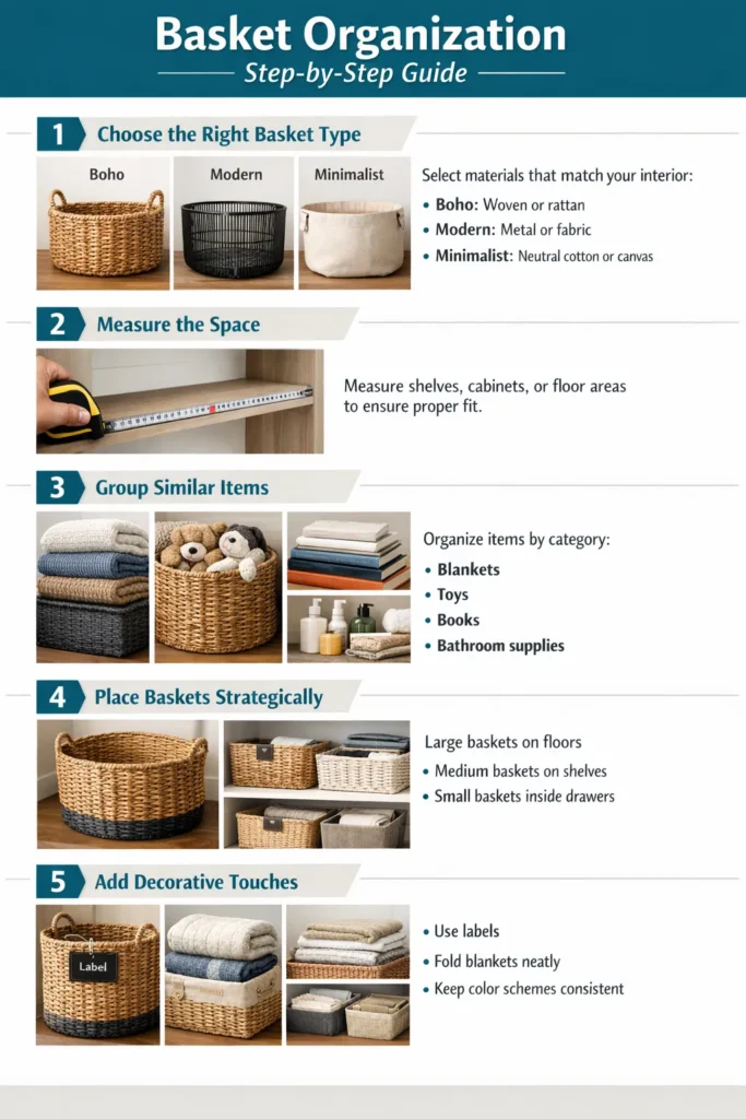 Step By Step Guide Storage Baskets Aesthetic