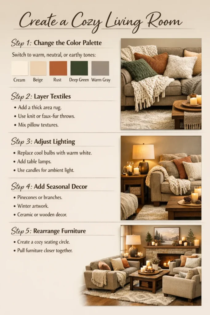 Step By Step Guide Winter Living Room Decor