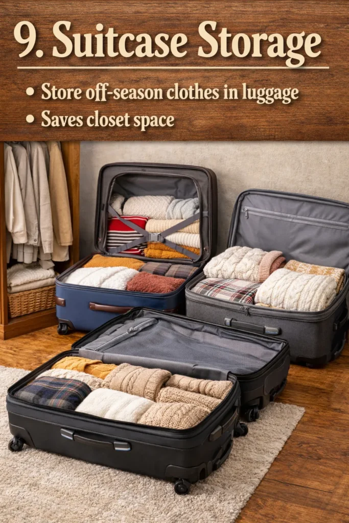 Suitcase Storage  under bed storage ideas