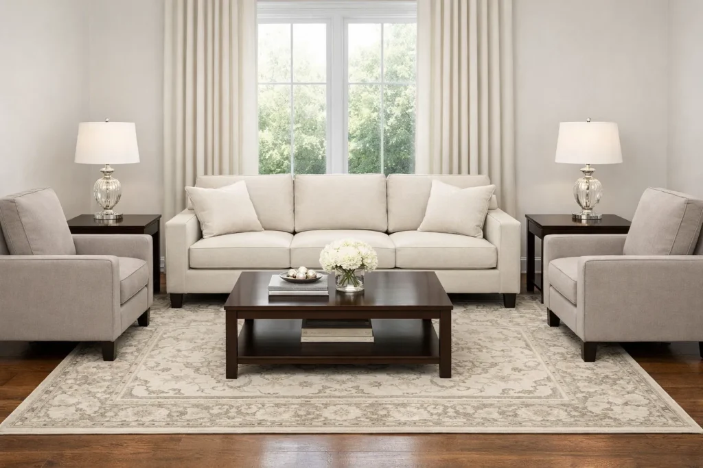 Symmetrical Layout Living Room Layout Ideas