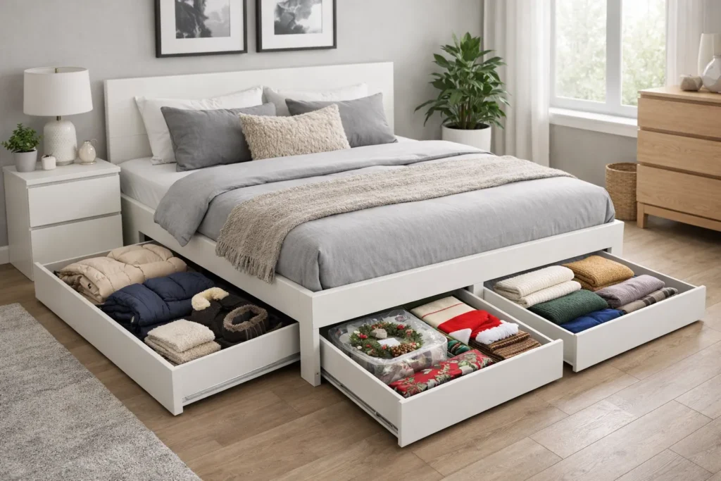 Under Bed Malm Storage Ikea Storage Hacks
