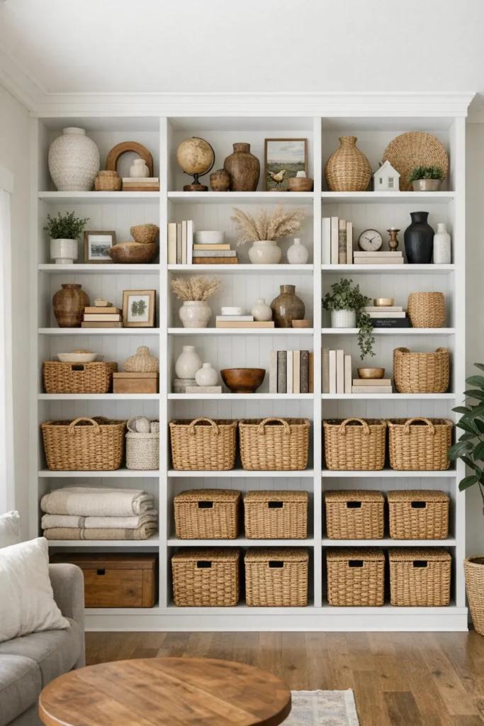 Vertical Shelf Wall Small Space Furniture Ideas