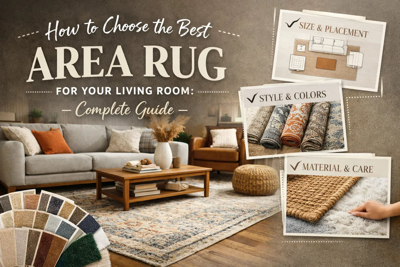 Howto Choose the Best Area Rug for Your Living Room: Complete Guide