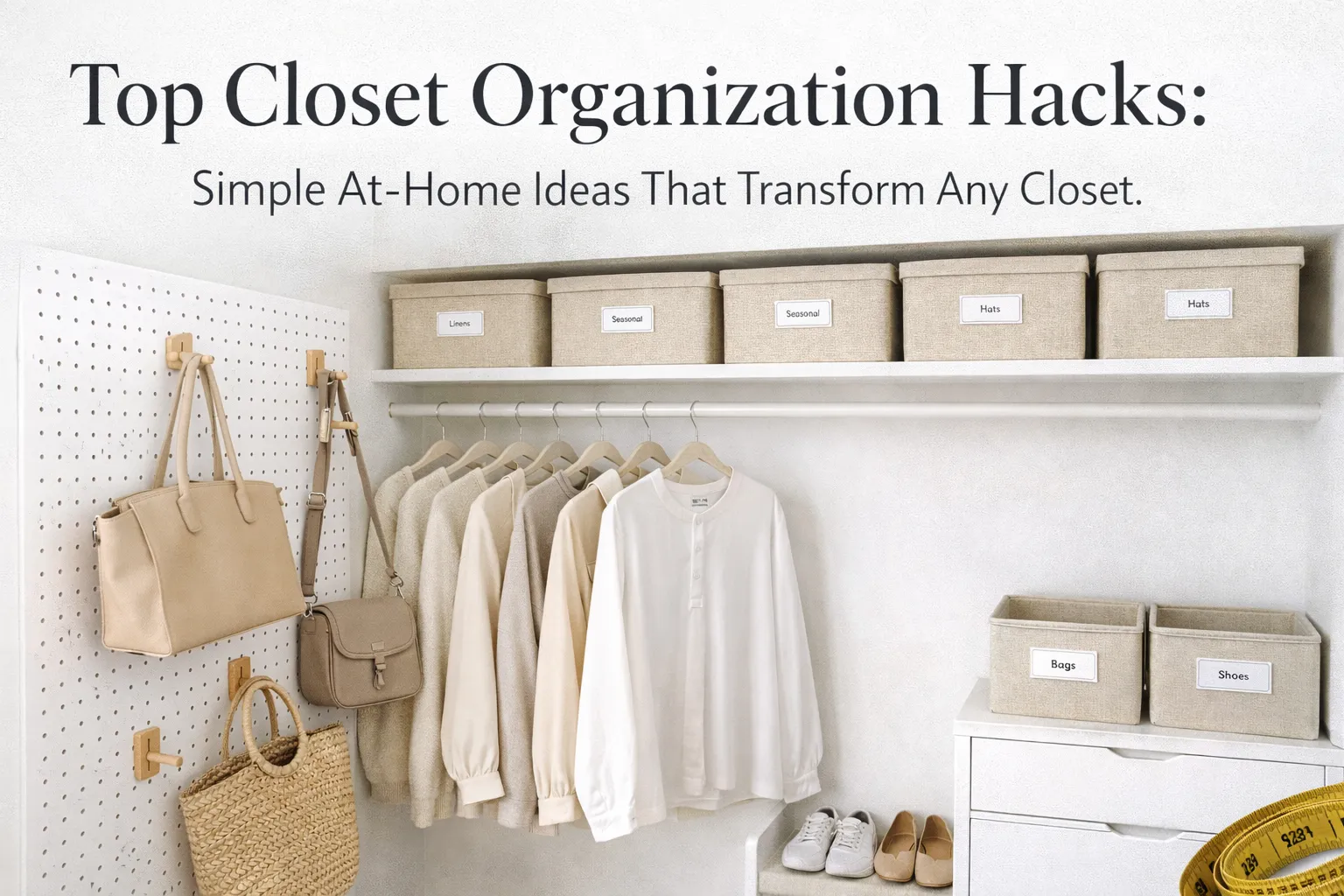 Top Closet Organization Hacks: Simple At-Home Ideas That Transform Any Closet